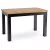 Masă extensibilă dining SKUBI 120–160 cm stejar craft și negru