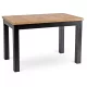Masă extensibilă dining SKUBI 120–160 cm stejar craft și negru