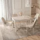 Masă extensibilă SKUBI 120-160 cm – culoare cașmir
