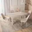 Masă extensibilă SKUBI 120-160 cm – culoare cașmir