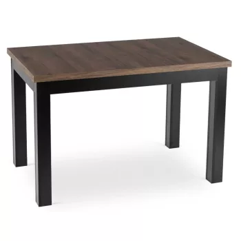 Masă extensibilă SKUBI 120-160 cm nuc-negru