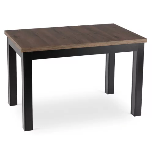 Masă extensibilă SKUBI 120-160 cm nuc-negru