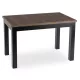 Masă extensibilă SKUBI 120-160 cm nuc-negru
