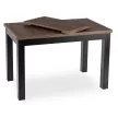 Masă extensibilă SKUBI 120-160 cm nuc-negru