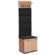 Set mobilier hol 60 cm stejar artisan/grafit – VENORNA
