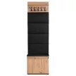 Set mobilier hol 60 cm stejar artisan/grafit – VENORNA