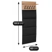 Set mobilier hol 90 cm stejar artisan/grafit – VENORNA
