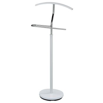 Valet modern de cameră alb - crom 84186