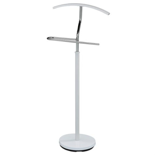 Valet modern de cameră alb - crom 84186