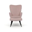 Fotoliu de relaxare roz din material corduroy. AK-L7285 PINK6