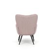 Fotoliu de relaxare roz din material corduroy. AK-L7285 PINK6