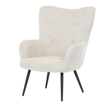 Fotoliu bouclé bej. AK-W1206 CRM2