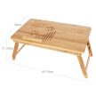 Măsuță auxiliară 75x35x29 cm, bambus, AKF-E1002 NAT