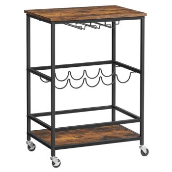 Cărucior depozitare cu roți maro APV-E1187 OLW