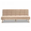 Canapea extensibilă 3 locuri, bej, catifea reiată, ASB-C3030 CRM6