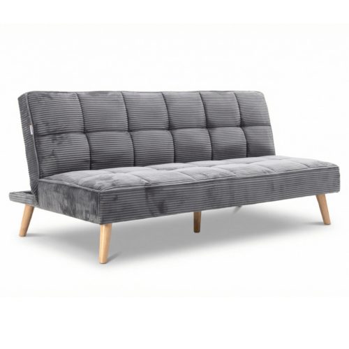 Canapea extensibilă 3 locuri, gri, catifea reiată, ASB-C3030 GREY6