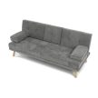 Canapea extensibilă 3 locuri, gri, textil, ASB-C3034 GREY2