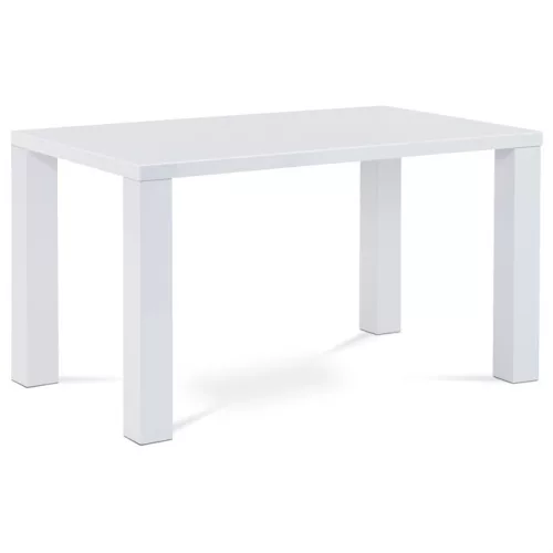 Masă de dining modernă lucioasă albă At-3007