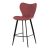 Scaun de bar stofă roșie. AUB-1068 RED2