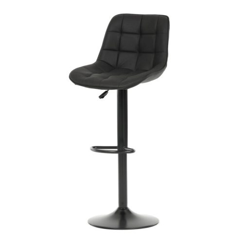 Scaun de bar culoare negru, tapițerie textilă AUB-V3066 BK3