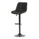 Scaun de bar culoare negru, tapițerie textilă AUB-V3066 BK3