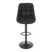 Scaun de bar culoare negru, tapițerie textilă AUB-V3066 BK3