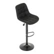 Scaun de bar culoare negru, tapițerie textilă AUB-V3066 BK3