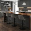 Scaun de bar culoare gri, tapițerie textilă AUB-V3066 GREY3