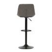 Scaun de bar culoare gri, tapițerie textilă AUB-V3066 GREY3