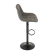 Scaun de bar culoare gri, tapițerie textilă AUB-V3066 GREY3