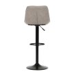 Scaun de bar culoare bej, tapițerie textilă AUB-V3066 LAN3