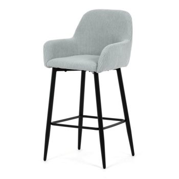 Scaun bar albastru material textil AUB-V4009 BLUE6