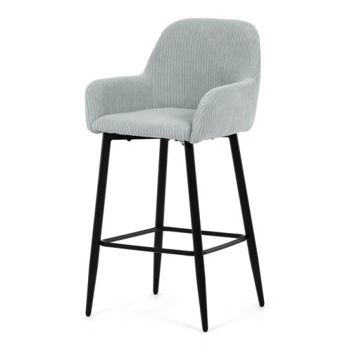 Scaun bar albastru material textil AUB-V4009 BLUE6