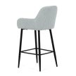 Scaun bar albastru material textil AUB-V4009 BLUE6