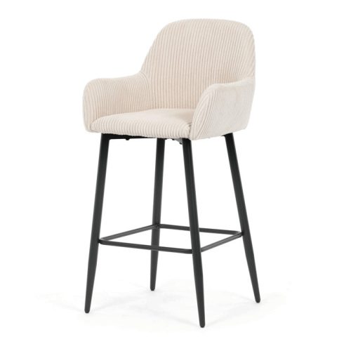 Scaun bar bej material textil AUB-V4009 CRM6