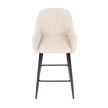 Scaun bar bej material textil AUB-V4009 CRM6