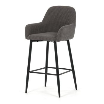 Scaun bar gri material textil AUB-V4009 GREY6