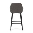 Scaun bar gri material textil AUB-V4009 GREY6