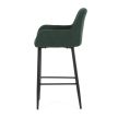 Scaun bar verde material textil AUB-V4009 GRN6