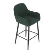 Scaun bar verde material textil AUB-V4009 GRN6