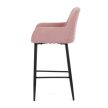 Scaun bar roz material textil AUB-V4009 PINK6