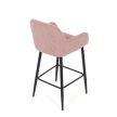 Scaun bar roz material textil AUB-V4009 PINK6