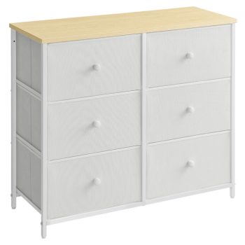 Comodă din metal alb 80×30×71 cm. AUK-E1032 WT