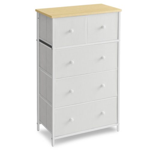 Comodă din metal alb 56×30×93 cm. AUK-E1051 WT