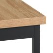 Set dining cu 2 bănci 110x60x75 cm, MDF, culoare stejar AUT-G1175 OAK