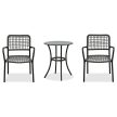 Set de mobilier pentru balcon, metal + poliratan, culoare gri. AZ-L1103 GREY.