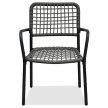 Set de mobilier pentru balcon, metal + poliratan, culoare gri. AZ-L1103 GREY.