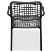 Set de mobilier pentru balcon, metal + poliratan, culoare gri. AZ-L1103 GREY.