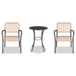 Set de mobilier pentru balcon, metal + poliratan, culoare bej. AZ-L1103 NAT.