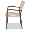 Set de mobilier pentru balcon, metal + poliratan, culoare bej. AZ-L1103 NAT.